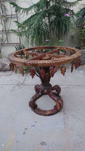 Load image into Gallery viewer, Glass Top Hand Crafted Table