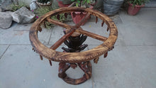 Load image into Gallery viewer, Glass Top Hand Crafted Table